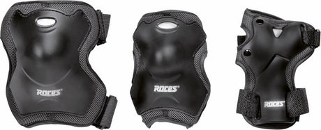 skatebeschermingsset Super unisex zwart maat S 6-delig