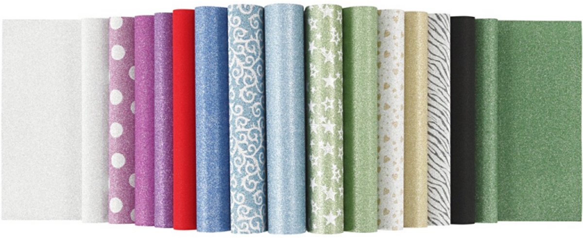 Creativ company http: www.cchobby.nl glitterpapier-blok-a4-vel-210x297-mm-150-gr-30-vel-1-stuk