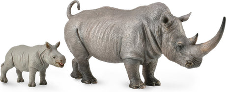 Collecta figurine - witte neushoorn - (xl) - wilde dieren - handgeschilderd - miniatuur