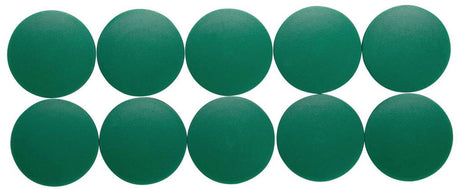 Maul magneet rond 10 stuks 2,5 kg kunststof ferriet bruchsicher erodiert lackiert ø 3.8 x 1.55 cm groen