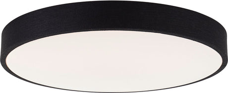 Brilliant filiz - plafondlamp - ø 49 cm - led 36w - cct - dimbaar - afstandsbediening - zwart wit
