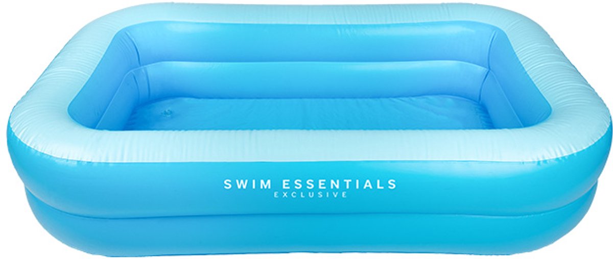 Swim essentials - zwembad - 210 x 132 cm - blauw - kind