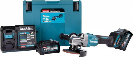 Makita ga005gz01 40v li-ion accu haakse slijper body in mbox - 125x22,23mm - koolborstelloos