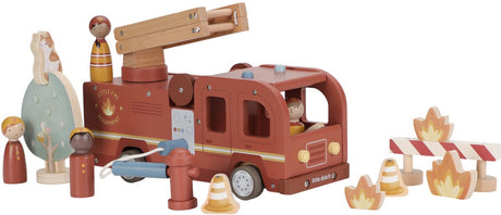 Little dutch brandweerwagen met pegdolls