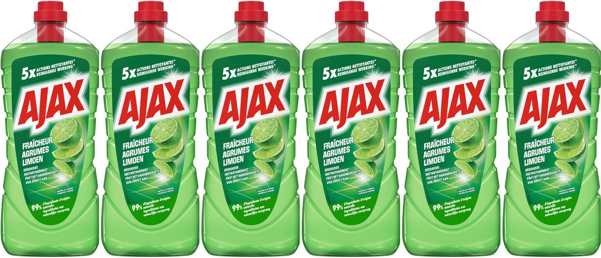 Ajax limoen allesreiniger 6 x 1.25l