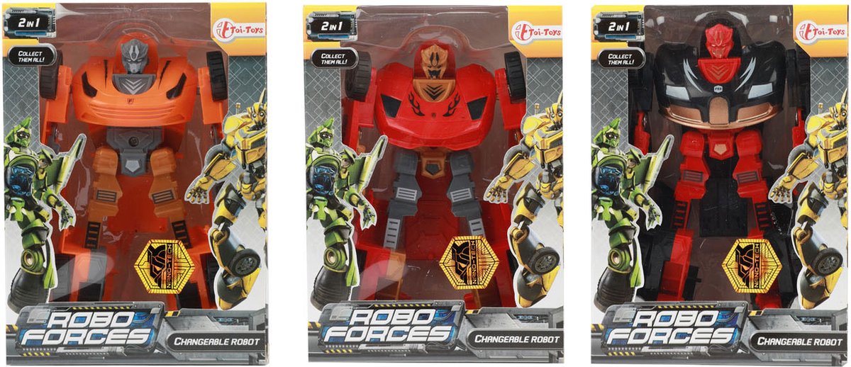 Roboforces transform robot toy car - uni