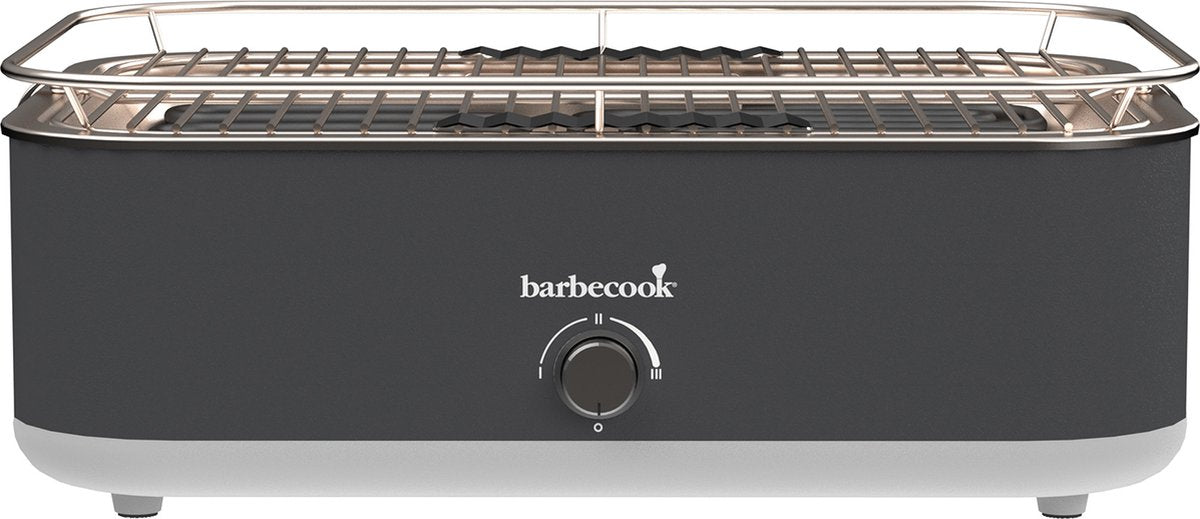 Barbecook e-carlo elektrische tafel bbq midnight grey 42,5x33x16,5cm