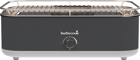 Barbecook e-carlo elektrische tafel bbq midnight grey 42,5x33x16,5cm
