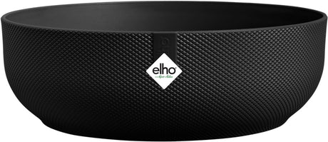 Elho jazz bowl 28 - bloempot voor binnen - 100% gerecycled plastic - ø 27.5 x h 9.0 cm - living black