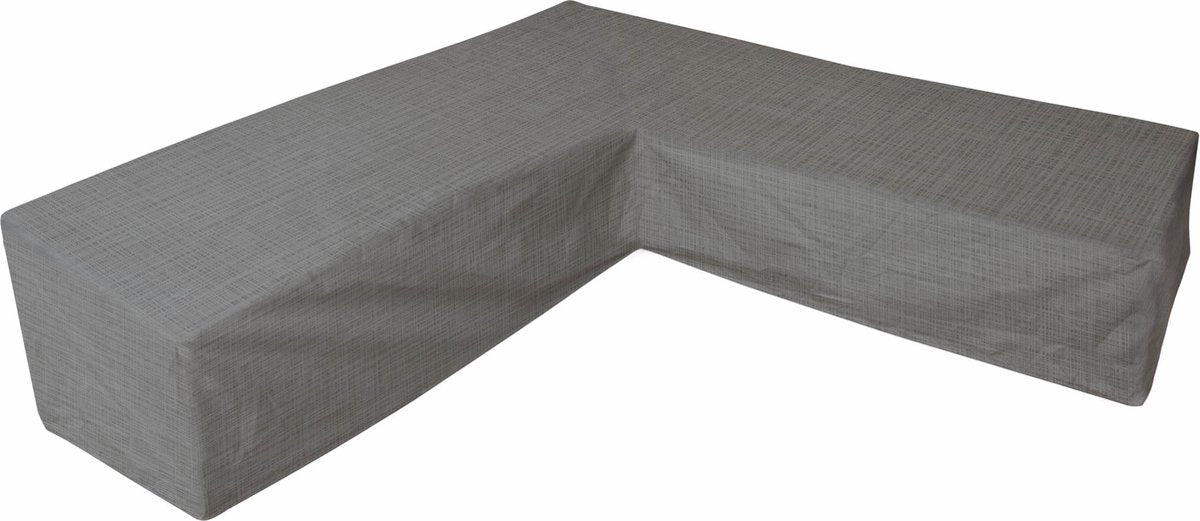 Eurotrail waterdichte hoes voor l vormige loungeset, hoekbank, cantonic 275x275x100 70 cm, grijs