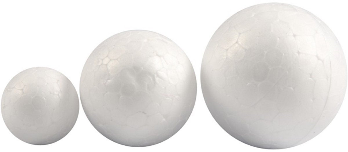Creativ company styropor ballen wit, 12st.