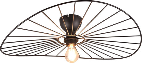 Rl live your light reality chapeau - plafondlamp - zwart mat - excl. 1x e27 40w