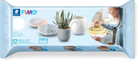 Fimo air - luchtdrogende boetseerklei - blok 2 kg - wit