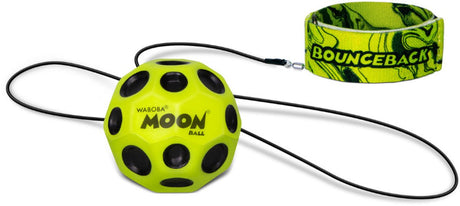 Waboba stuiterbal speelgoed bounceback - geel - 63mm.