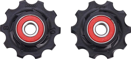 Bbb cycling keramische derailleurwieltjes shimano, campagnolo sram - 7-speed, 8-speed, 9-speed, 10-speed - duurzaam - zwart - 10t - rollerboys ceramic bdp-11