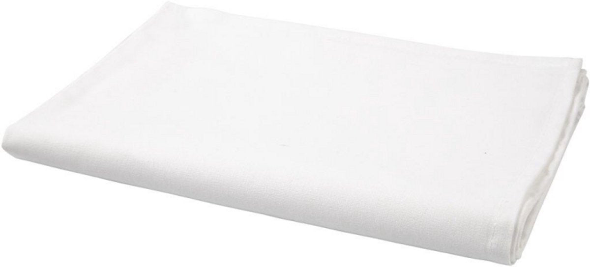 Creativ company katoenen theedoek 50x70 cm wit 5 stuks
