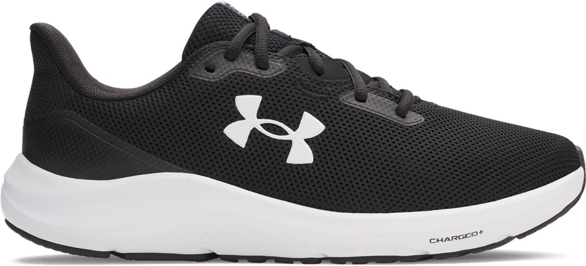 Under armour ua charged pursuit 4 heren sportschoenen - zwart - wit