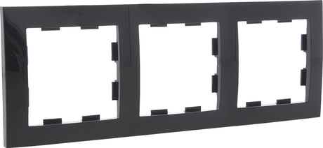 Smartwares q-link s2 afdekraam inbouw drievoudig antraciet