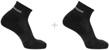 Salomon - evasion ankle socks | 2-pack | enkelsokken | maat xl 45-47 - zwart
