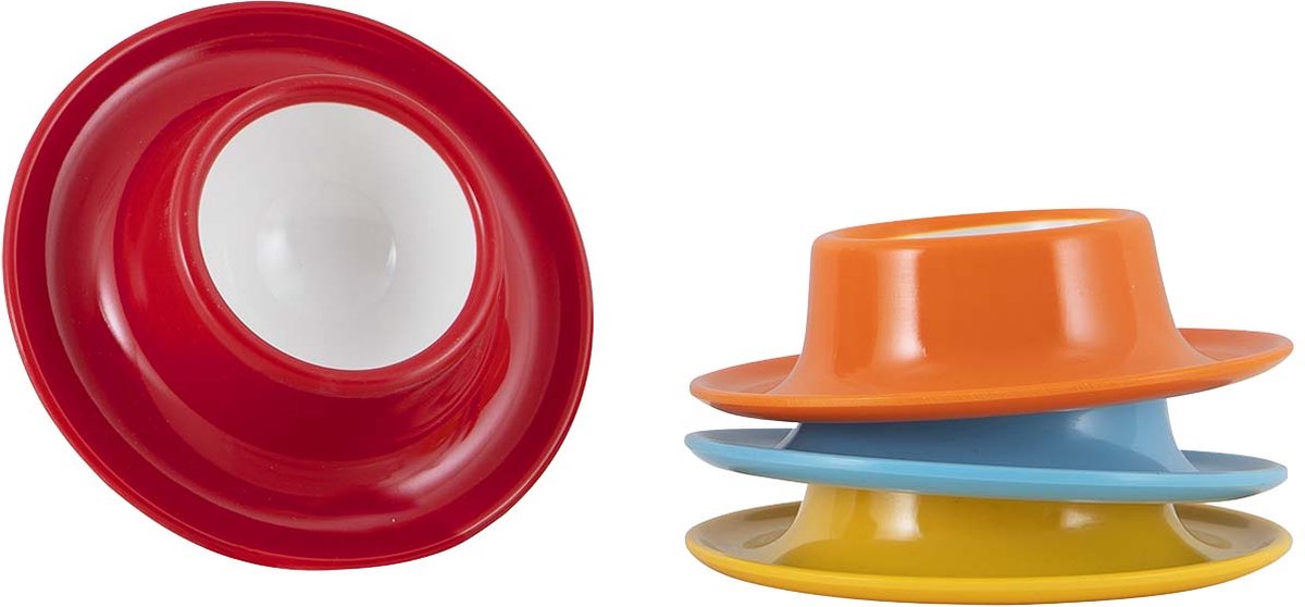Gimex - colour line - eierdop - rainbow - 4 stuks