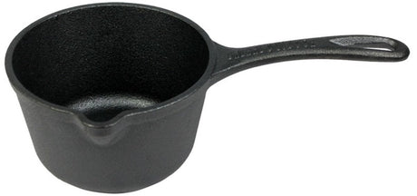 Valhal outdoor - sauspan steelpan 1l met steel - gietijzer - schenktuit - vh1l.sp