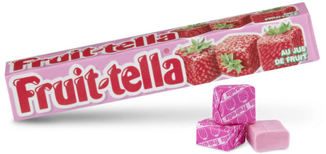 Fruit-tella fruittella strawberry - snoep - vegan - 1x20stuks