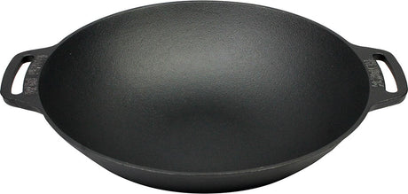 Valhal outdoor wadjan wokpan met twee handvatten - gietijzer - ⌀36 cm - vh.wok36
