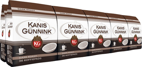 Kanis gunnink dark roast koffiepads - 10 x 36 pads