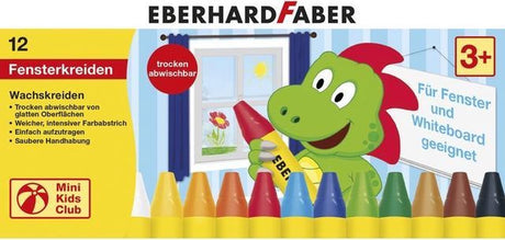 Eberhard faber raamkrijt - 12 stuks - in kartonnen box - ef-524112