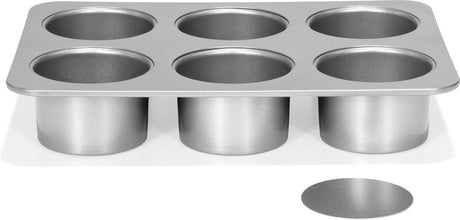 Patisse cheesecakevorm mini 8 cm staal zilver