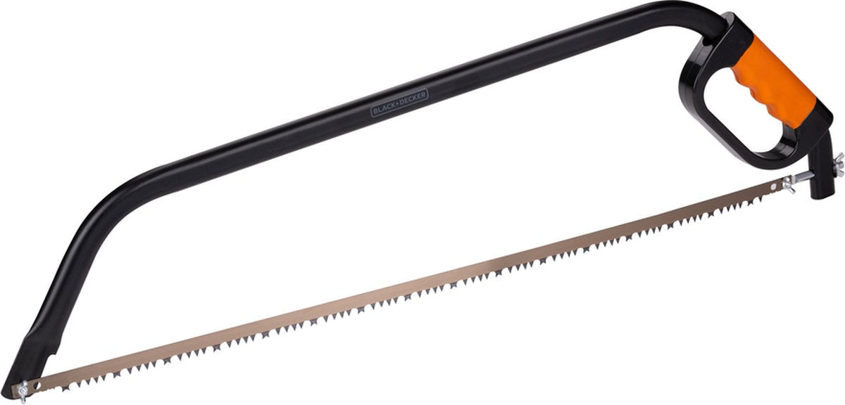 Black+decker beugelzaag bxgtto7034 - 30 76cm - zachte comfortgreep - schokabsorberend - knokkelbescherming - staal - zwart oranje
