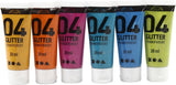 A-color kinder acrylverf glitter kleur, 6x20ml