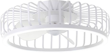 Brilliant capo - plafondventilator - met verlichting - ø 48 cm - led 36w - cct - 2700k-6500k - dimbaar - wit - zeer stil