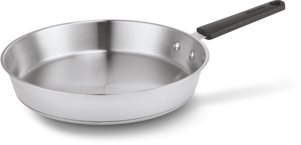 Brabantia enjoyment koekenpan - ø 24 cm - rvs koekenpan - 100% pfas vrij - geschikt voor inductie - roestvrijstalen pan