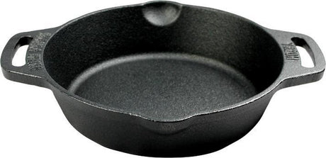 Valhal outdoor skillet koekepan 20cm - gietijzer - 2 handvatten - schenktuiten - vh20h