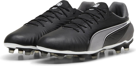Puma king match fg ag unisex sportschoenen - black- white-cool dark gray