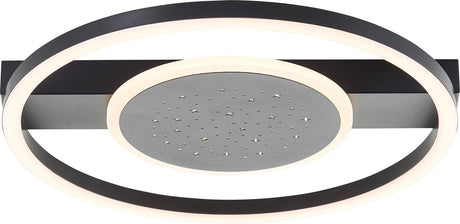 Brilliant reno - plafondlamp - led 26w - 3000k - zwart