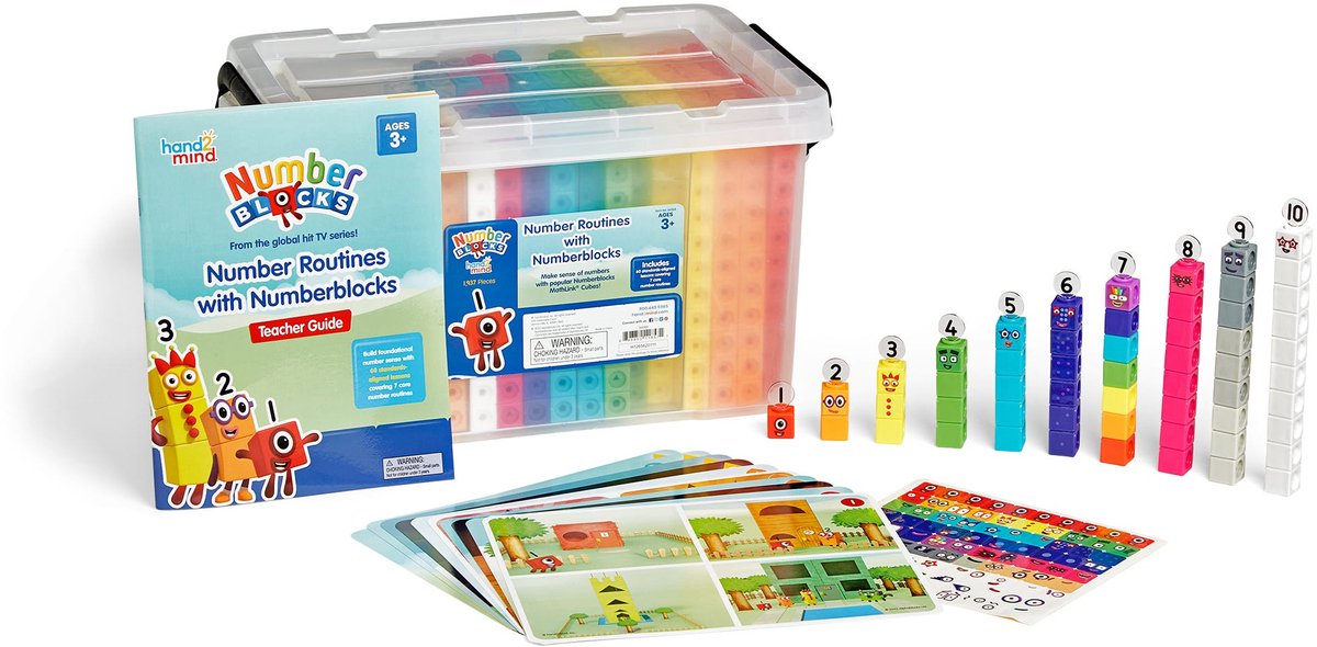 Learning resources mathlinkâ® cubes number blocks - xl klassenset (1925 blocks)