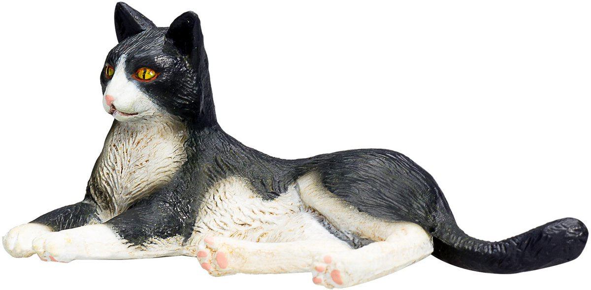 Mojo farmland liggende kat zwart wit - 387367
