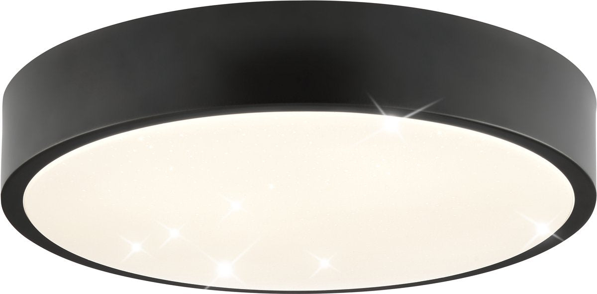 Brilliant slimline starry - ø 29.3 cm - led 6w - 4000k - zwart wit