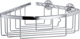 Tesa ® aluxx hoek douche- badmand, hoogglans verchroomd aluminium, zelfklevend