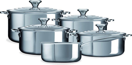 Le creuset signature rvs pannenset 5-delig