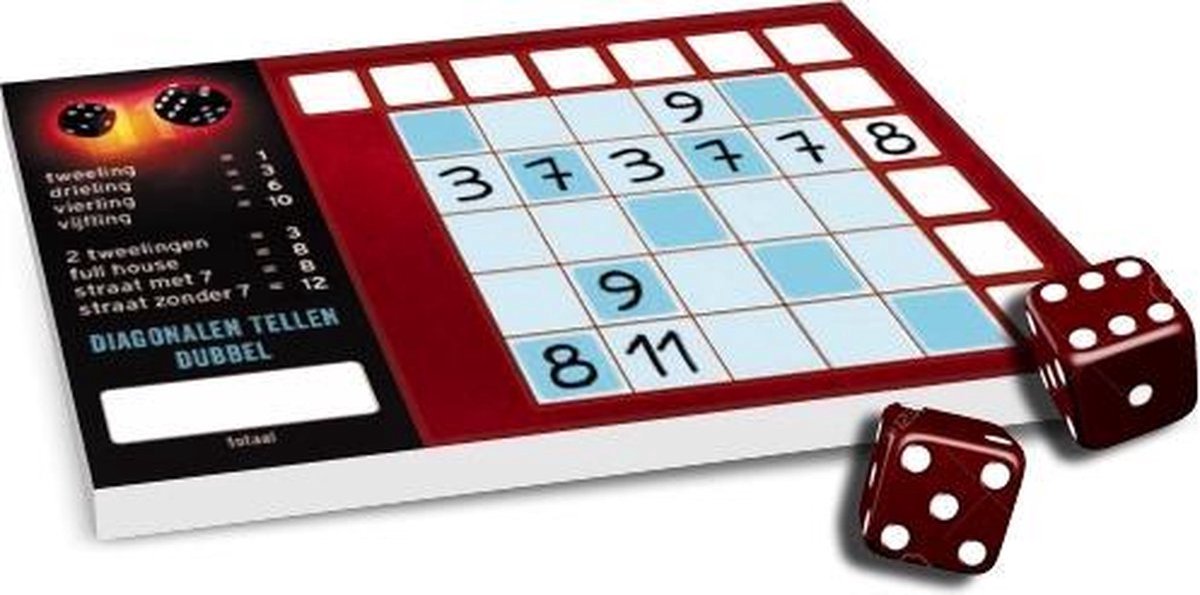 White goblin games - knister - dobbelspel - 1 tot 12 spelers - toegankelijk dobbelspel - vanaf 8 jaar - interactief spel