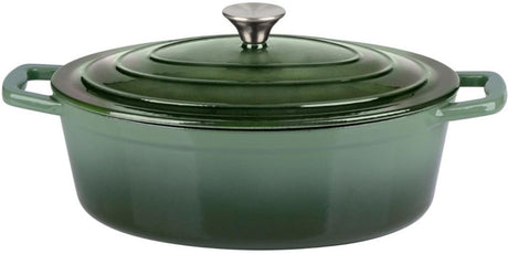 Alpina casserole 33cm cast iron green |8711252356082