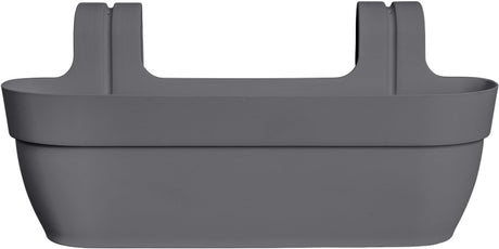 Elho vibia campana easy hanger xl 58 - plantenbak voor balkon - balkonbak - 100% gerecycled plastic - l56 x b26.8 x h23.7 cm - antraciet