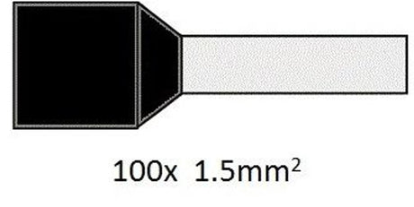 Cimco adereindhuls geïsoleerd 1,5mm2 per 100