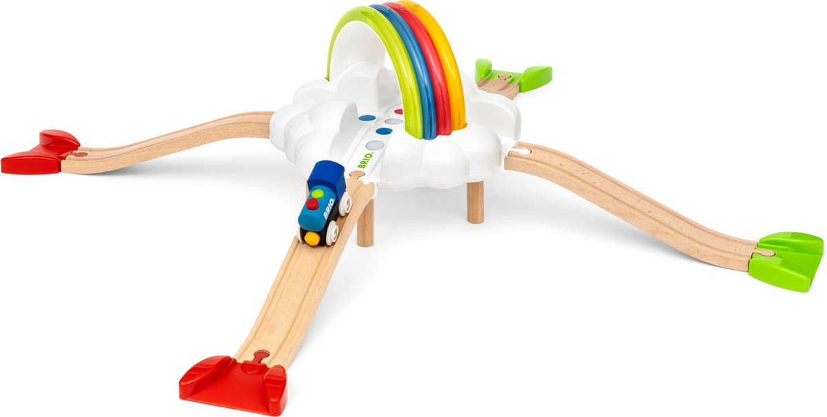 Brio my first railway light up rainbow set - 36002 - treinbaan