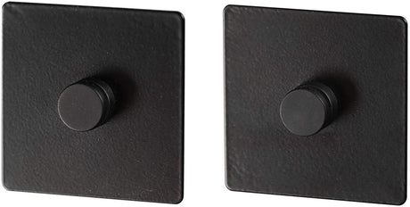 Wenko adapter turbo-loc 6,3 x 1,4 cm mat zwart staal 2-delig - voor bevestiging van keukenaccessoires gala zonder boren