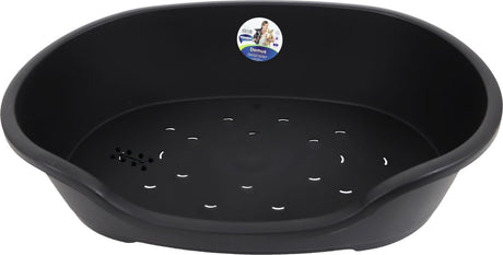 Moderna flamingo hondenmand domus - zwart - 80 cm