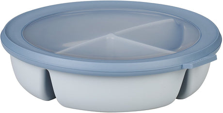 Mepal - multikom cirqula vershouddoos - 3-vaks bento bowl - 250 ml. 250 ml 500 ml - rond - nordic blue
